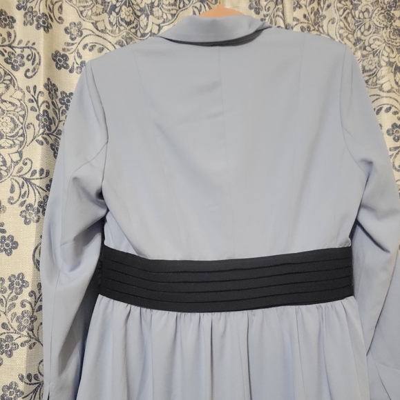 Baby Blue Long Blazer - Picture 6 of 7